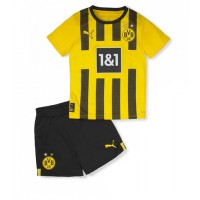 Borussia Dortmund Hjemmebanesæt Børn 2022-23 Kortærmet (+ Korte bukser)
